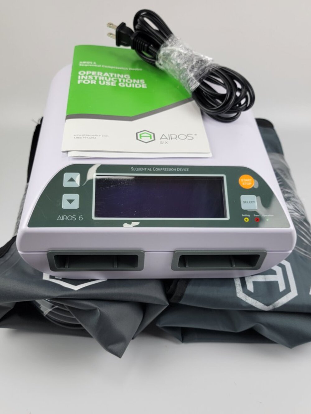 Airos 6 Medical Compression Therapy Product Sequential Device Leg Lymphodema